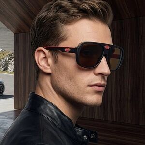 New! BUGATTI 06-DT Stylish Dark Tortoise Aviator Luxury Sunglasses, Authentic